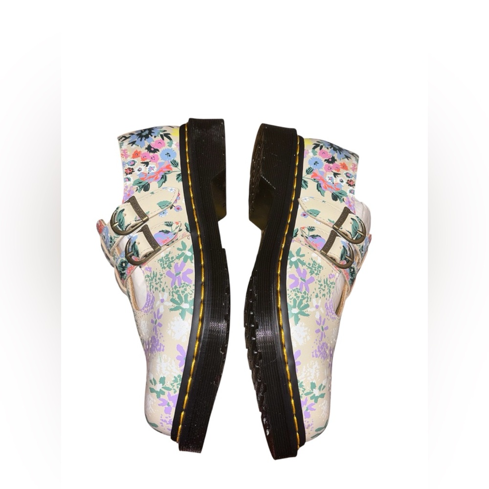 Dr. Martens 8065 Floral Mash Up Leather Mary Jane Shoes - Picture 4 of 9